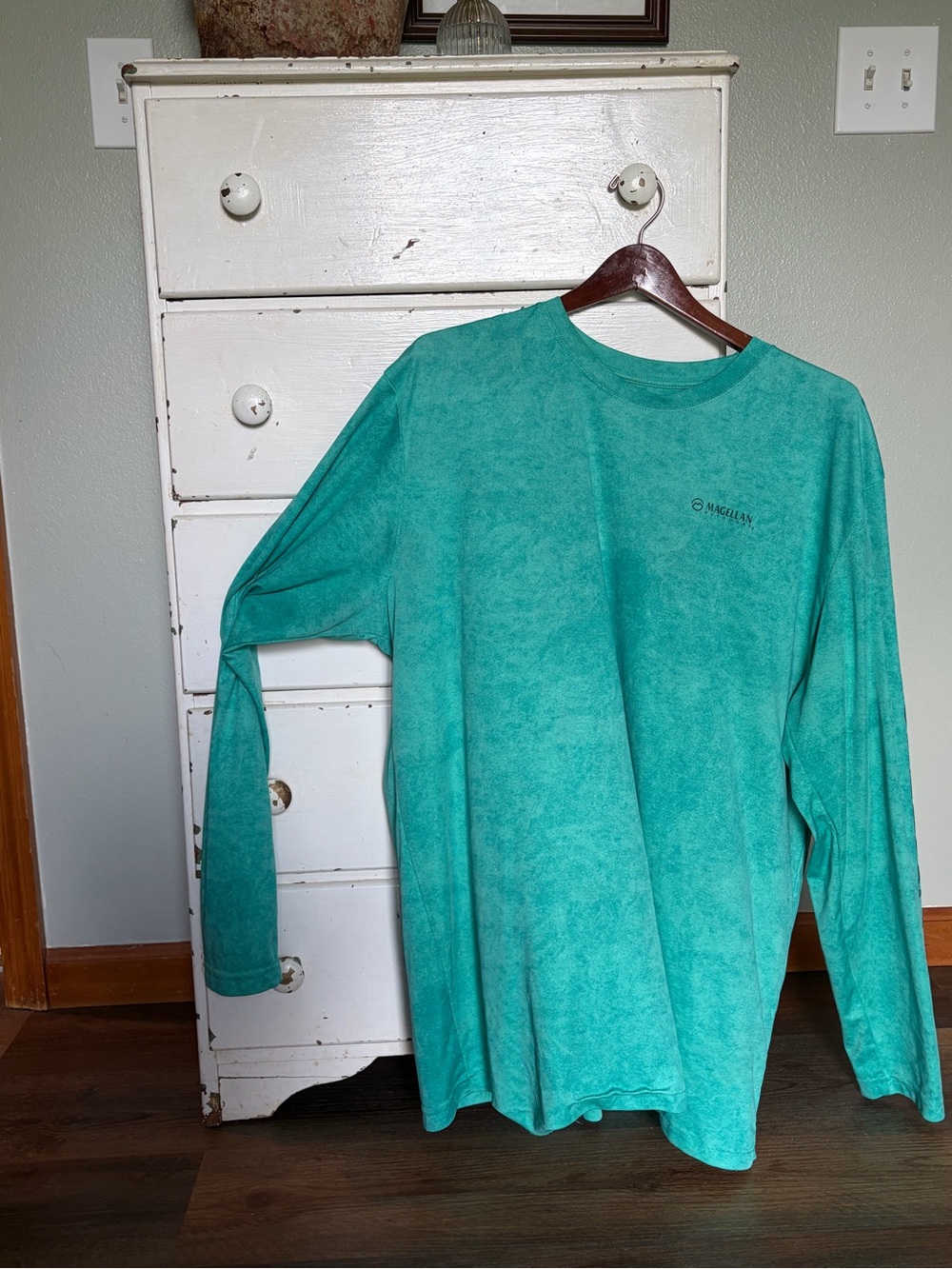 Magellan Outdoors Men's Long Sleeve Performance Shirt - Teal